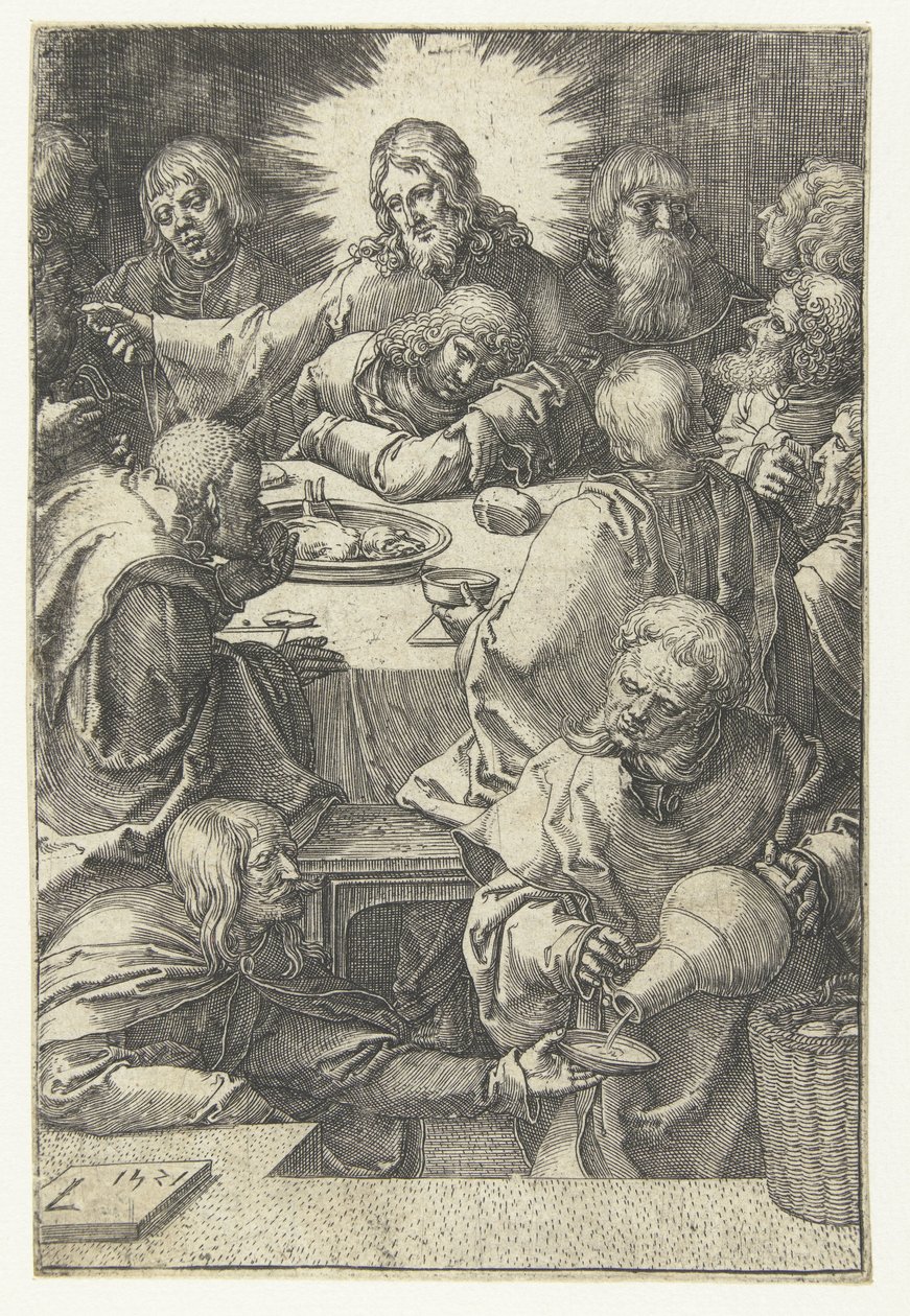 Siste måltid The Little Passion (serietittel) av Lucas van Leyden