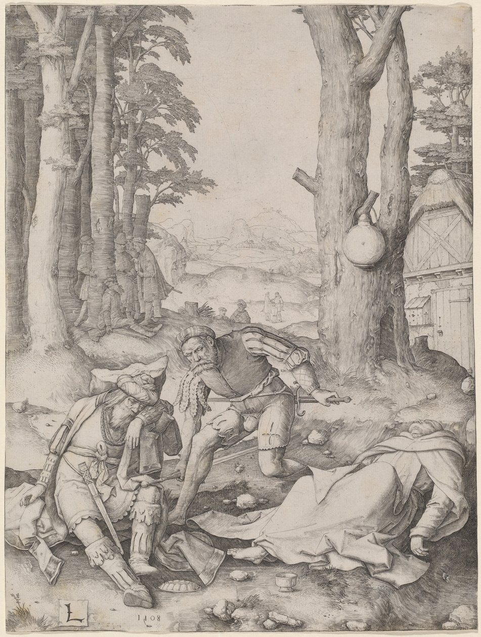 Mahomet og munken Sergius av Lucas van Leyden