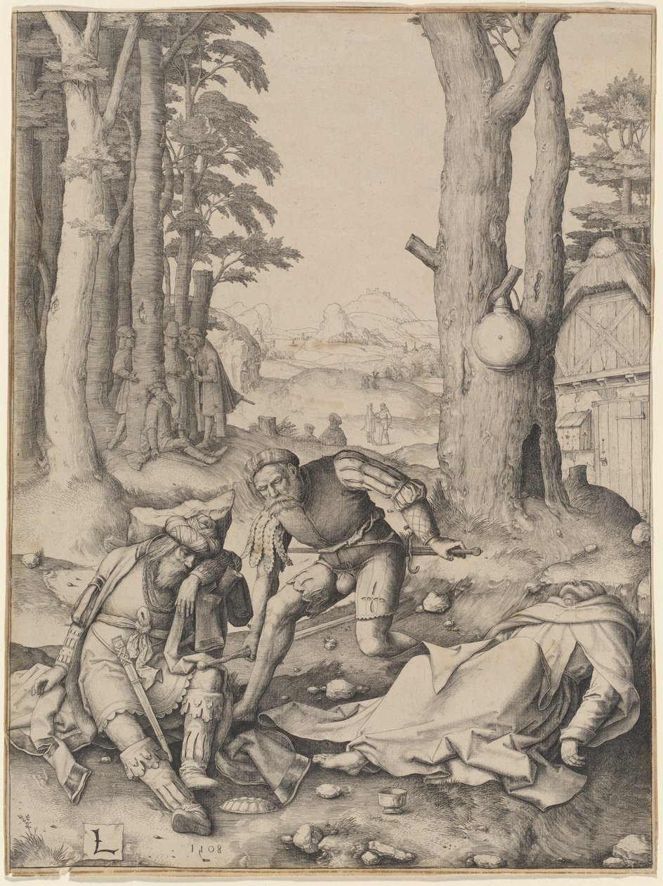 Mahomet og munken Sergius av Lucas van Leyden