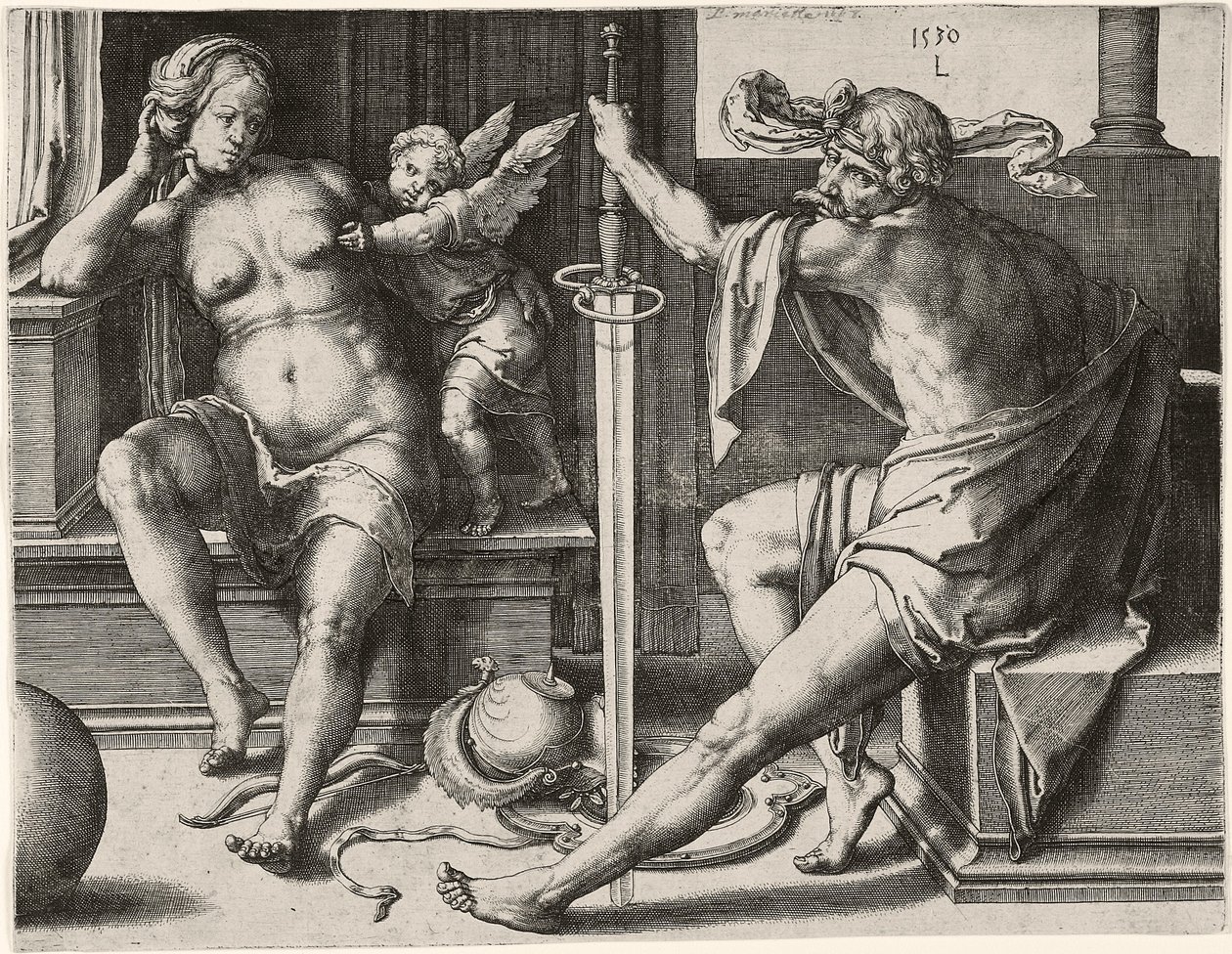 Mars, Venus og Amor av Lucas van Leyden