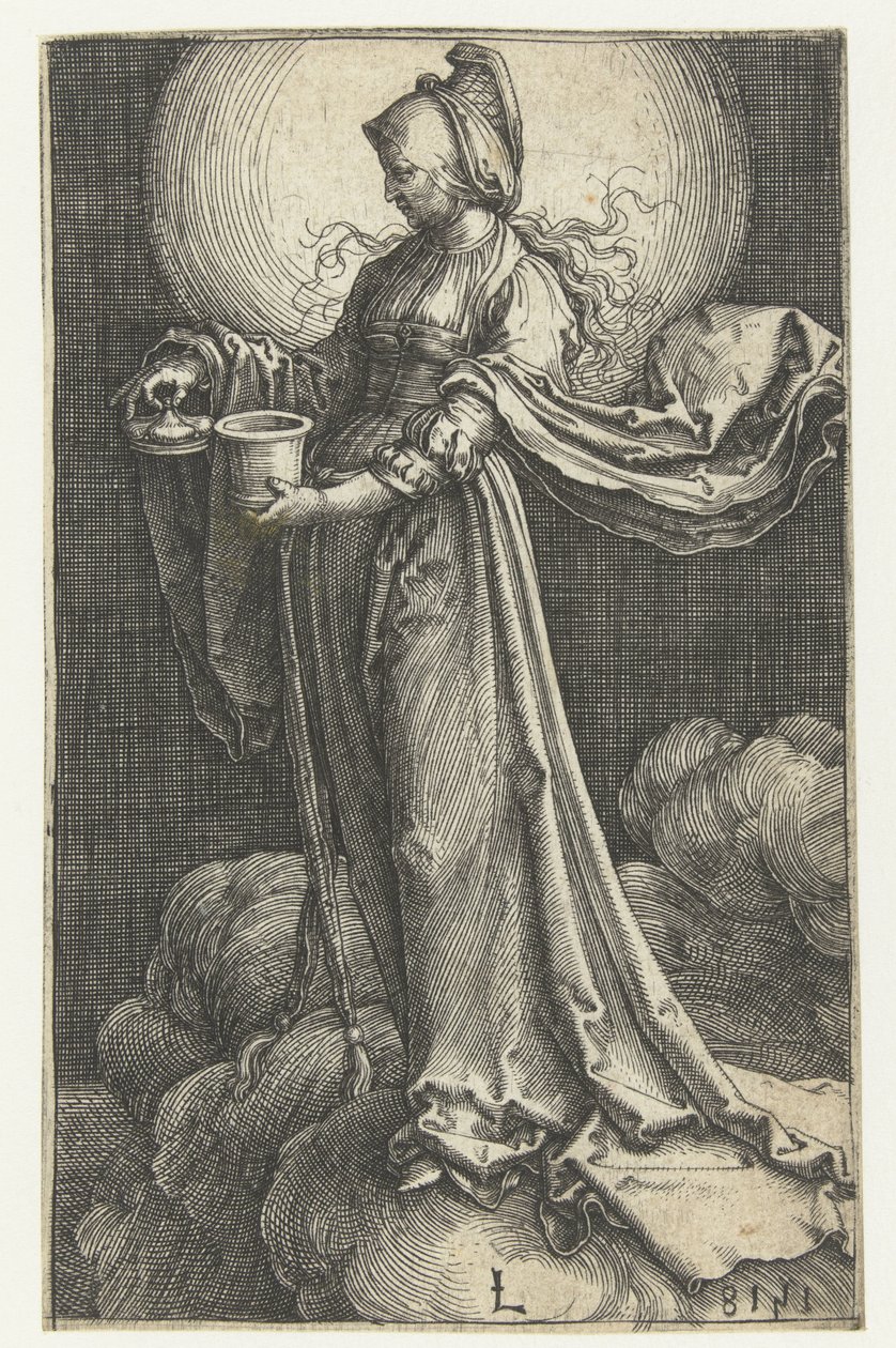 Maria Magdalena på skyene Maria Magdalena in de wolken av Lucas van Leyden