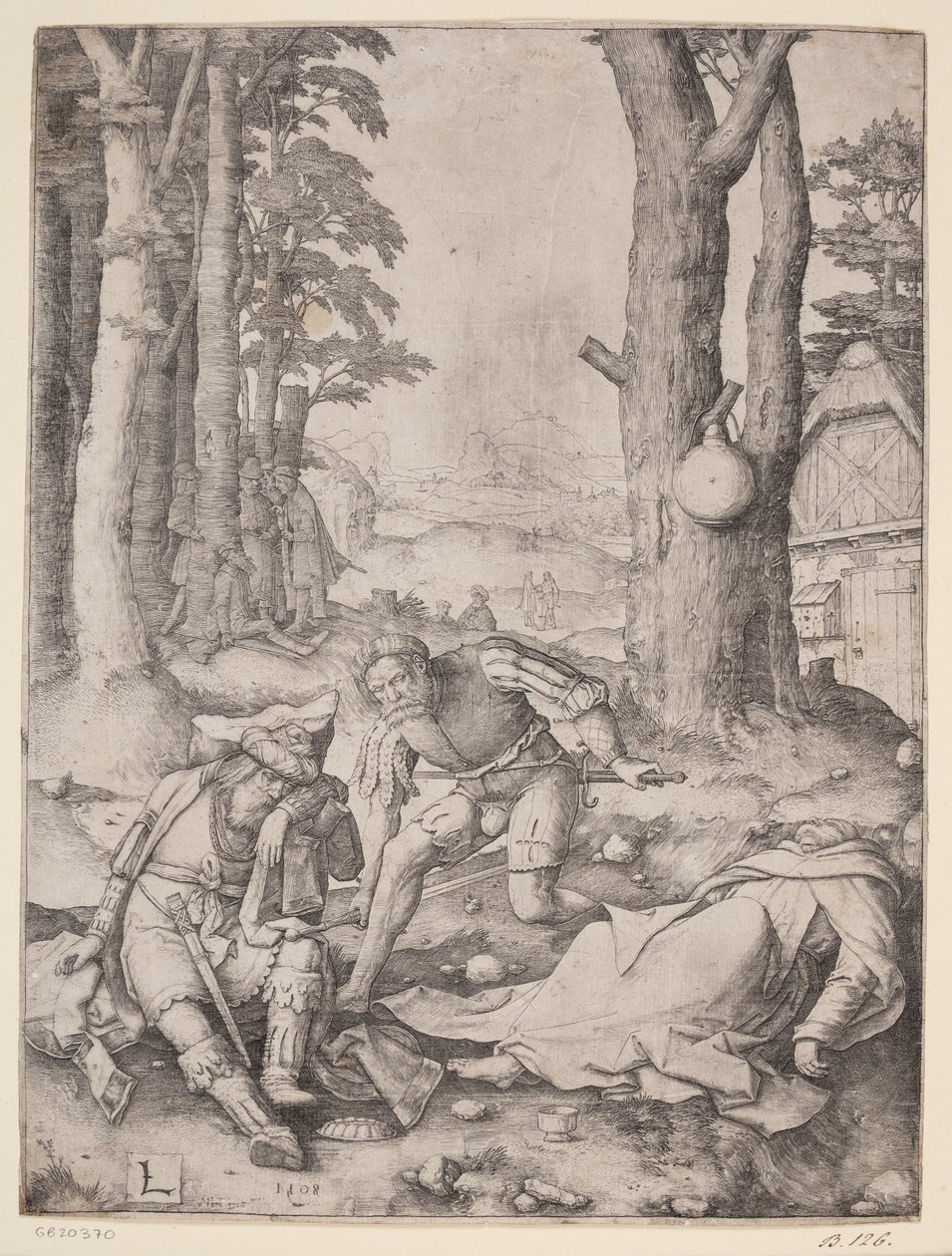 Muhammed og munken Sergius av Lucas van Leyden