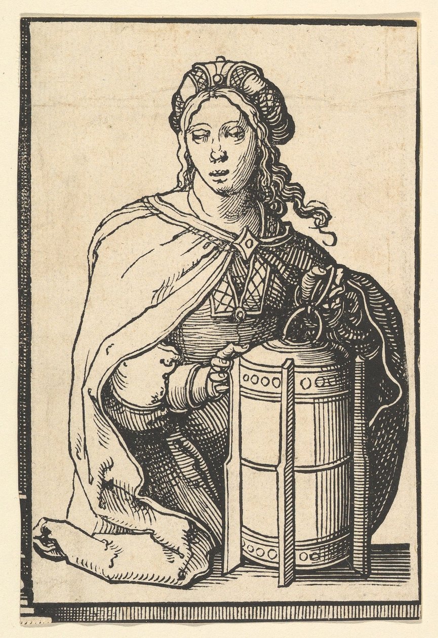 Persisk sibyll, fra serien av sibyller, ca. 1530. av Lucas van Leyden