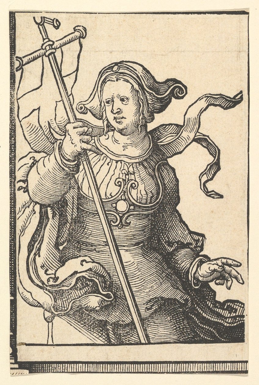 Phrygian Sibyl, fra serien av Sibylls, ca. 1530. av Lucas van Leyden