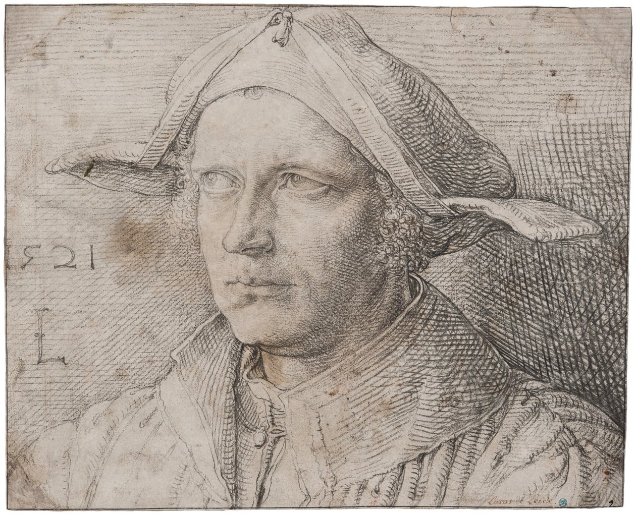Portrett av en ung mann av Lucas van Leyden