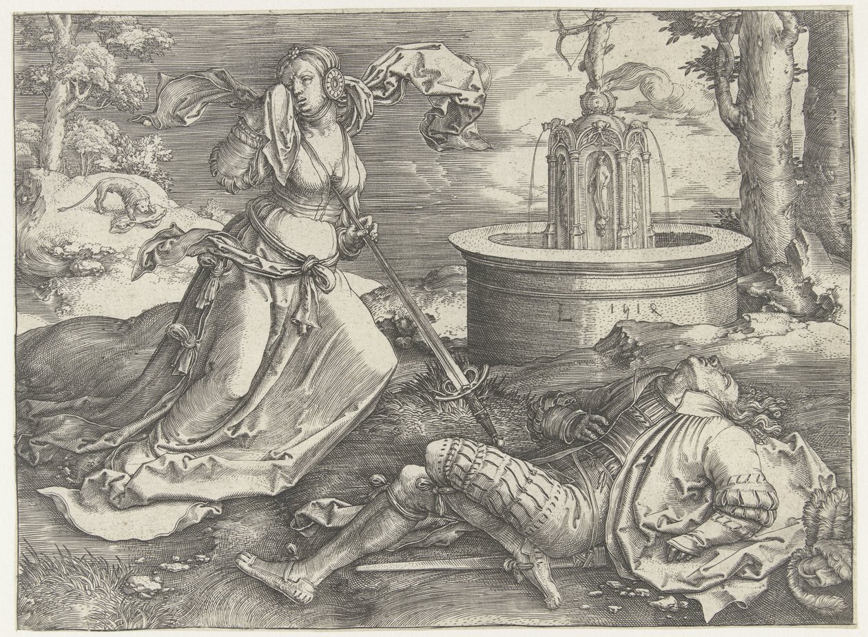 Pyramus og Thisbe av Lucas van Leyden