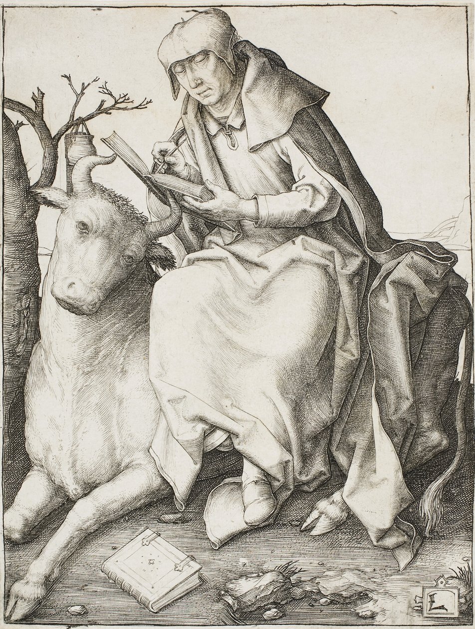 Sankt Lukas, ca. 1508 av Lucas van Leyden