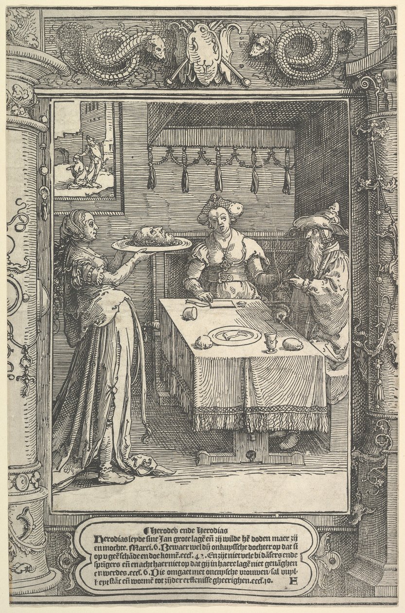 Salome med hodet til Johannes Døperen av Lucas van Leyden