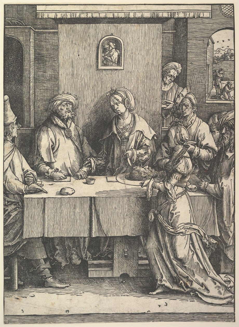 Salome med hodet til døperen Johannes av Lucas van Leyden