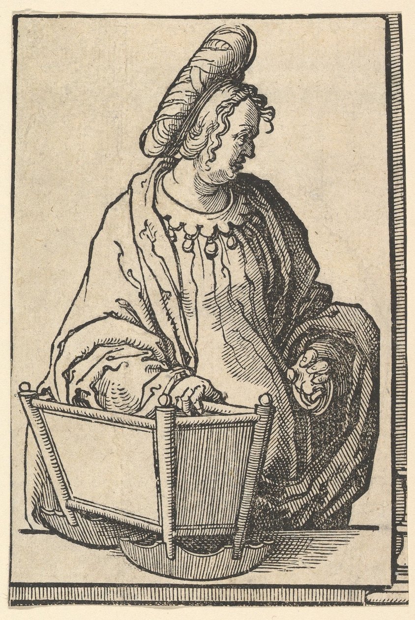 Samarian Sibyl, fra serien av Sibylls, ca. 1530. av Lucas van Leyden