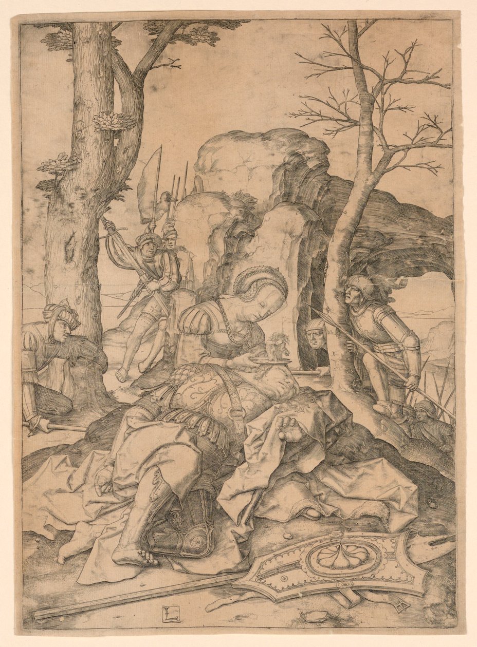 Samson og Delila av Lucas van Leyden