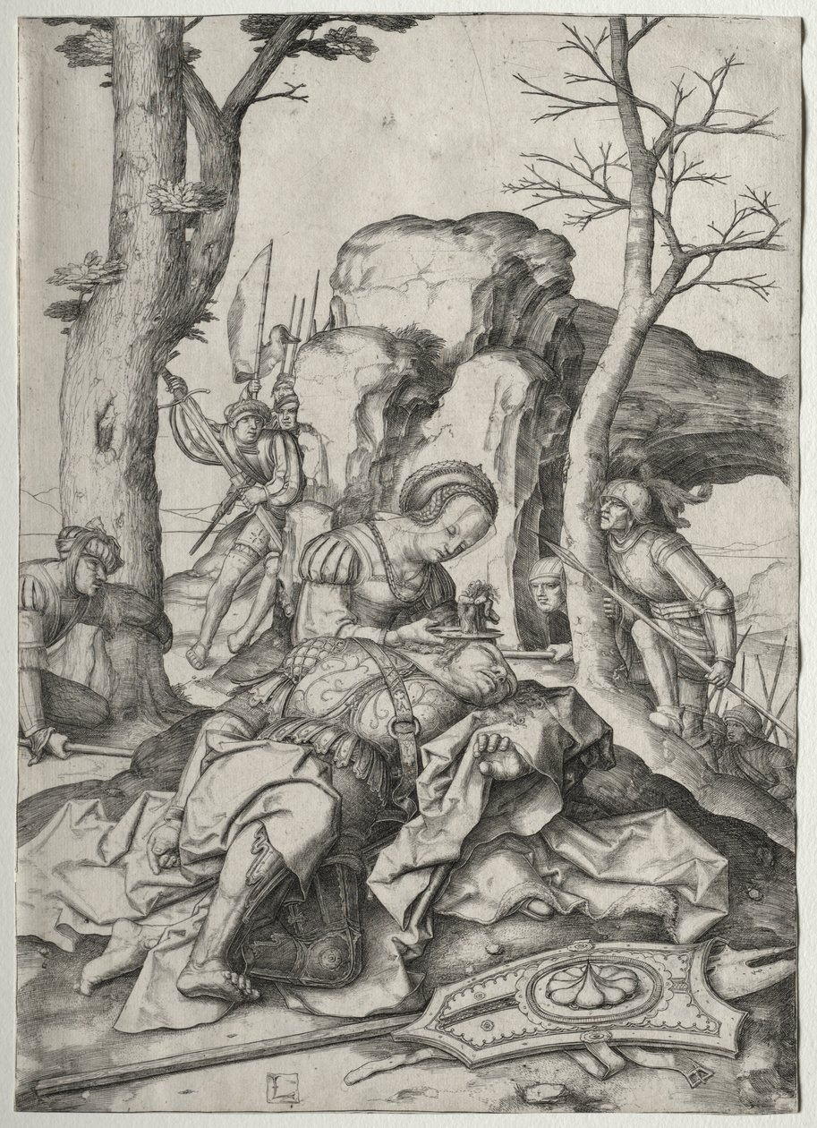 Samson og Delila av Lucas van Leyden