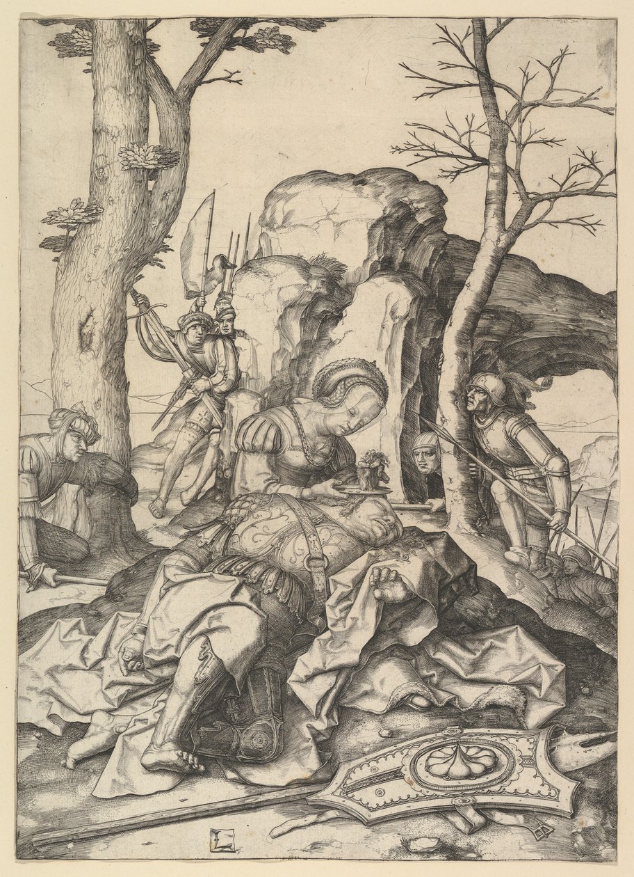Samson og Delila, ca. 1507. av Lucas van Leyden
