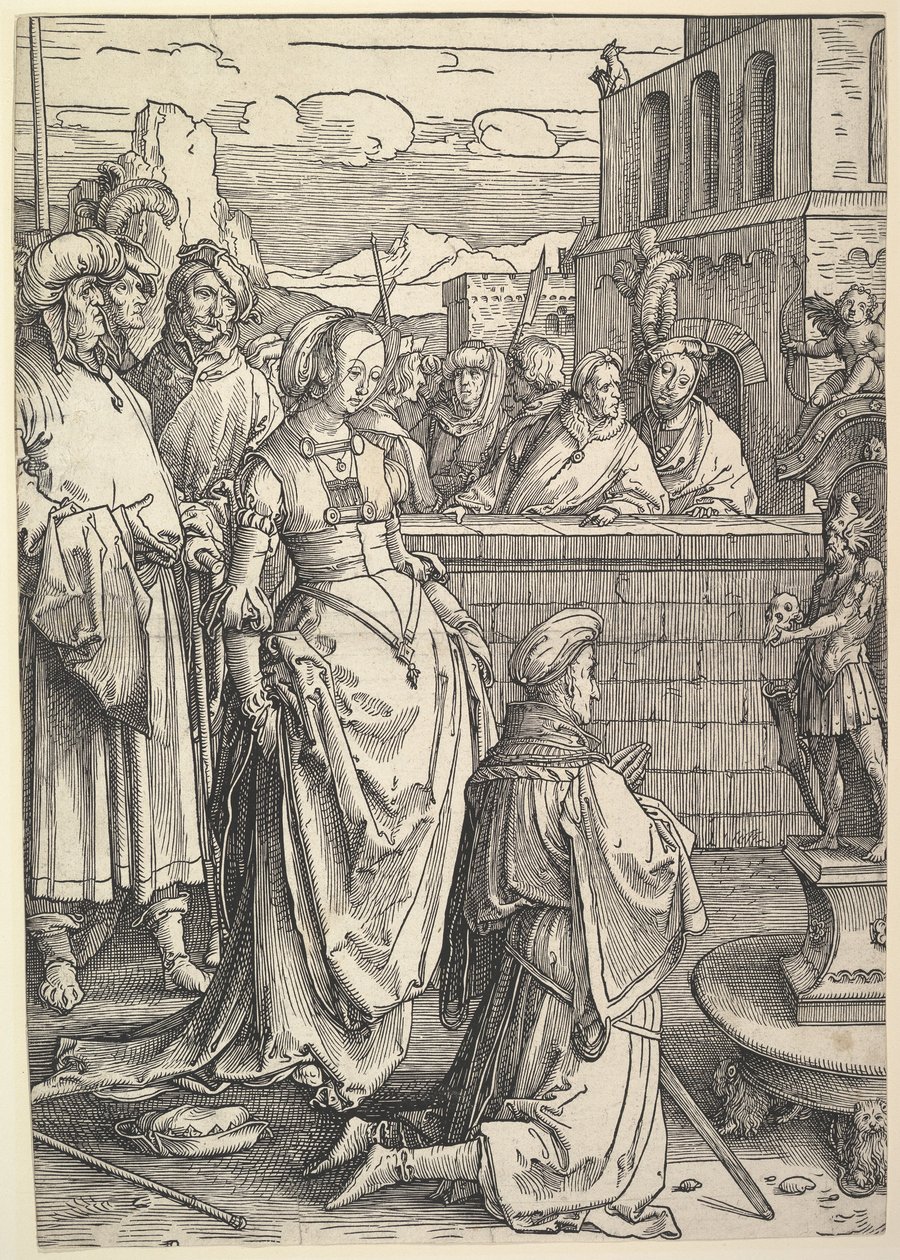 Salomon tilber et idol, ca. 1514. av Lucas van Leyden
