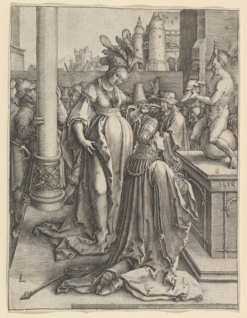 Salomos avgudsdyrkelse, 1514. av Lucas van Leyden