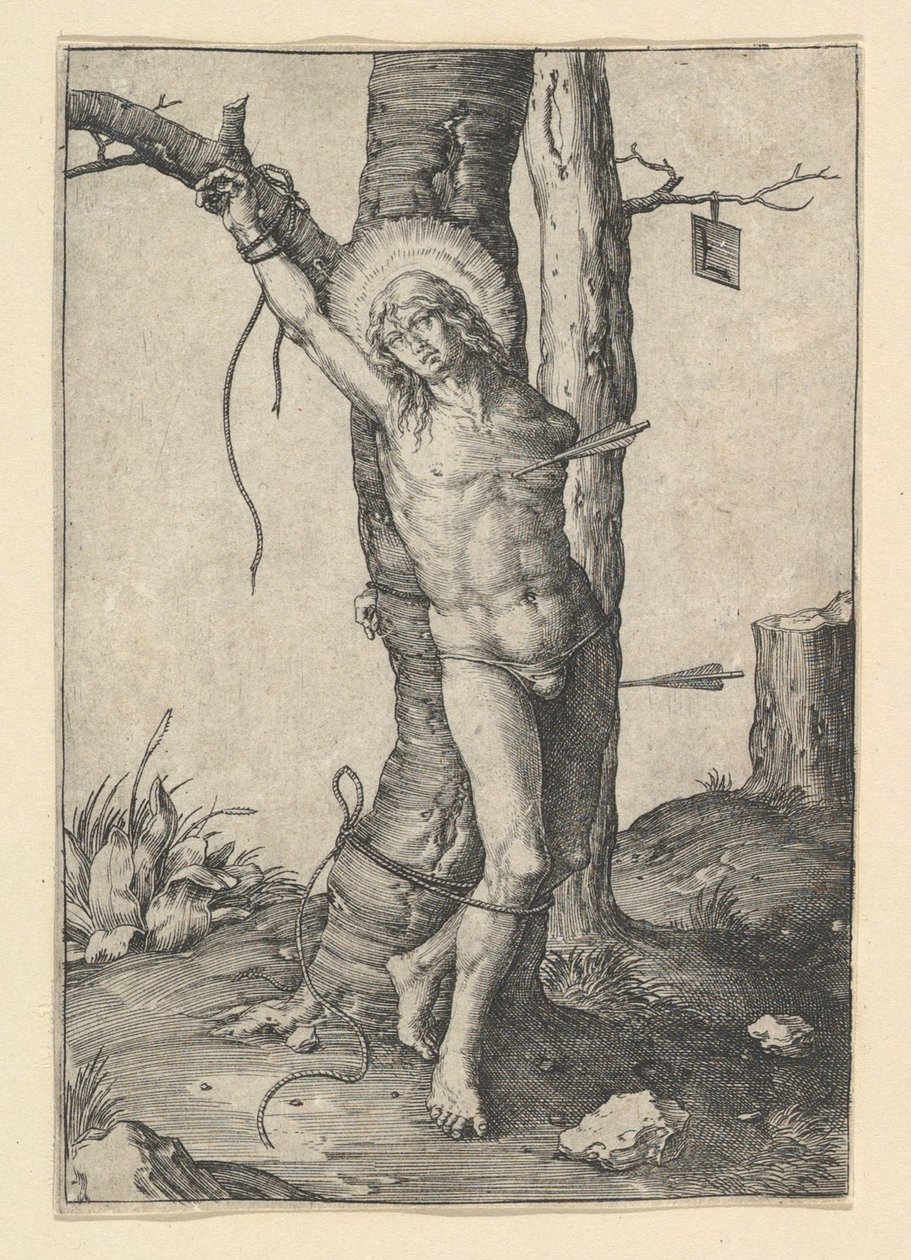 St. Sebastian, ca. 1510. av Lucas van Leyden