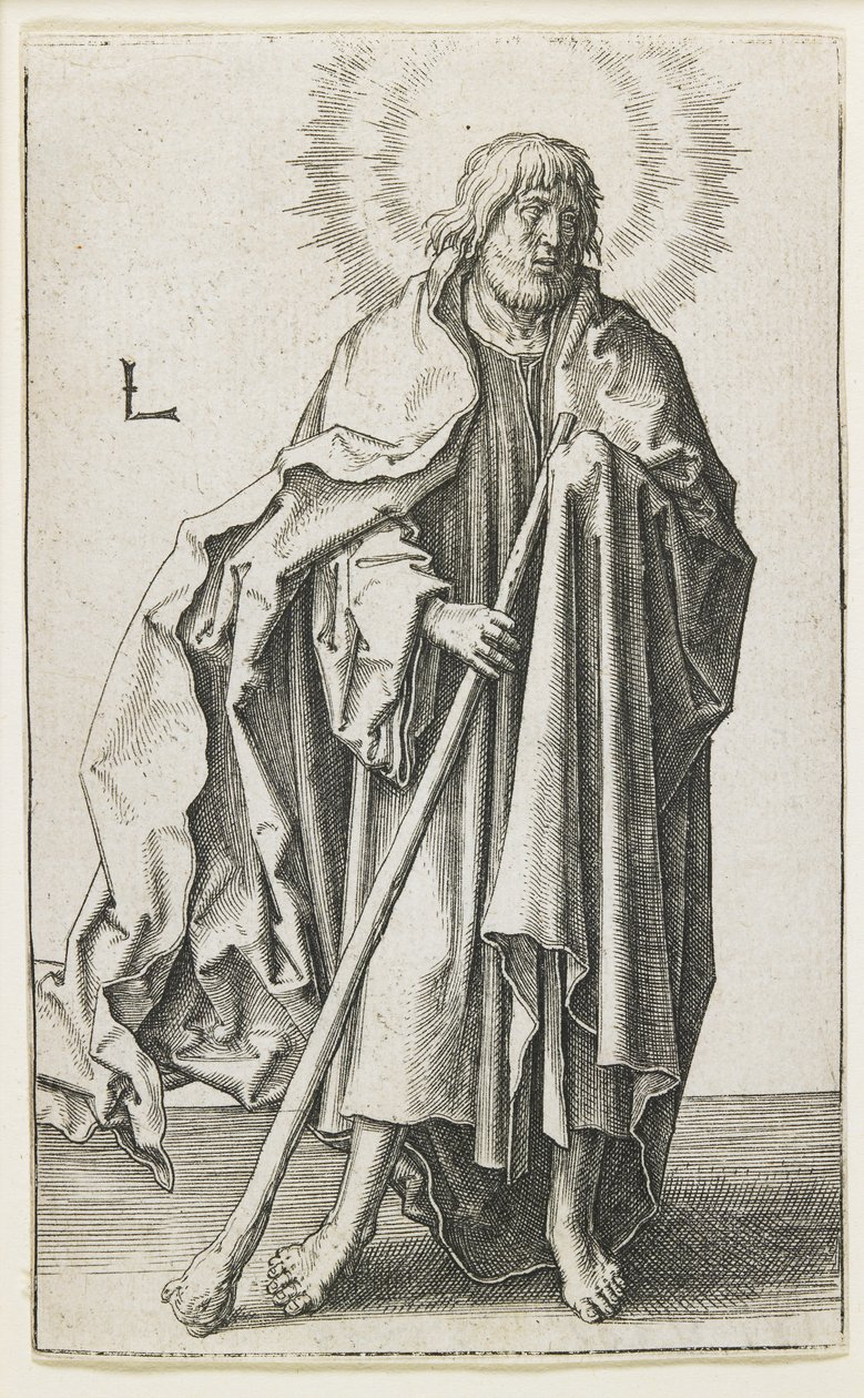 St. Thaddeus, 1510 av Lucas van Leyden