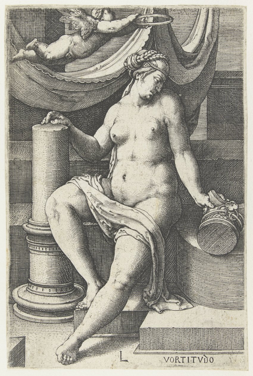 Bli frisk snart Vortitudo (tittel på objekt) Seven Virtues (serietittel) av Lucas van Leyden