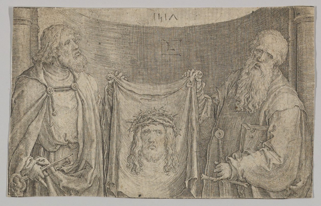 Sts. Peter og Paul med Vernicle, 1517. av Lucas van Leyden