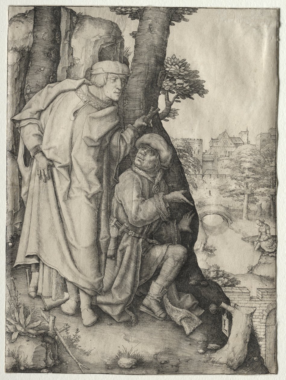Susanna og de to eldste, ca. 1508. av Lucas van Leyden