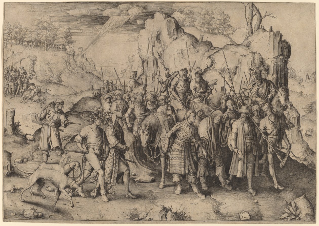Omvendelsen til Saint Paul av Lucas van Leyden
