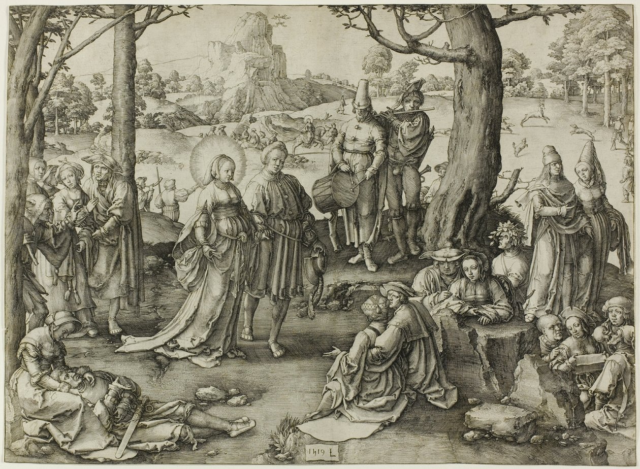 Dansen til Maria Magdalena av Lucas van Leyden