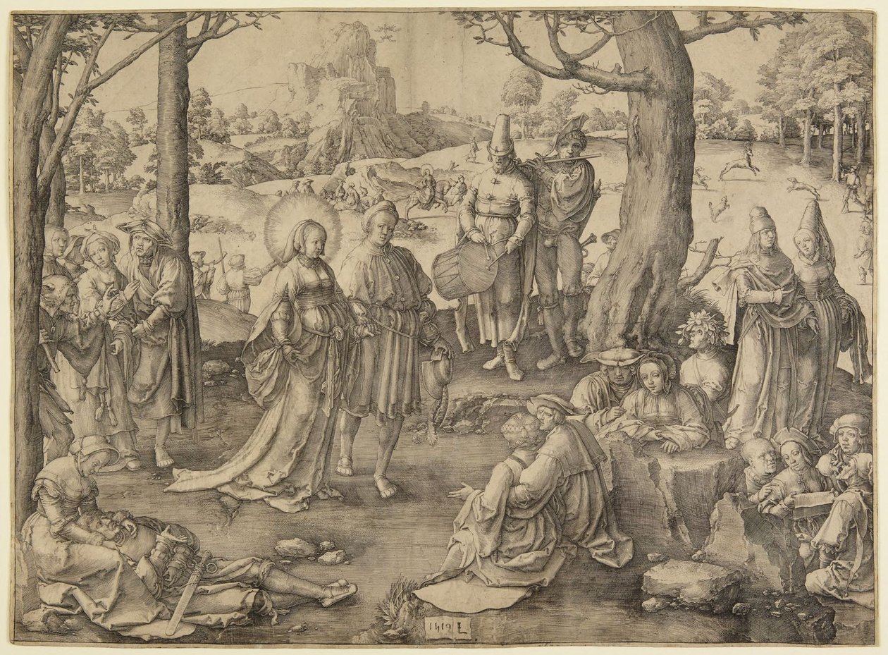 Magdalenas dans av Lucas van Leyden