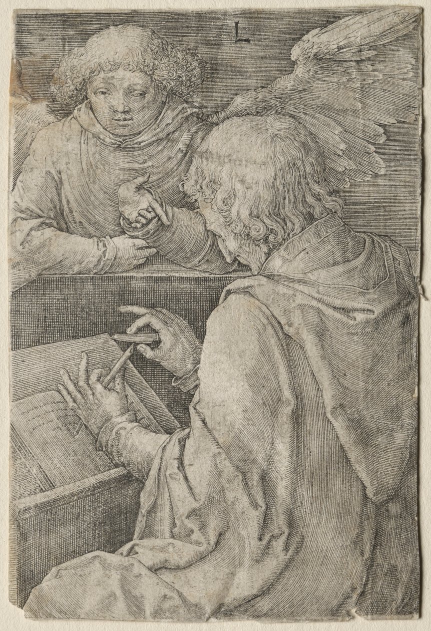 Evangelistene: St. Matteus av Lucas van Leyden