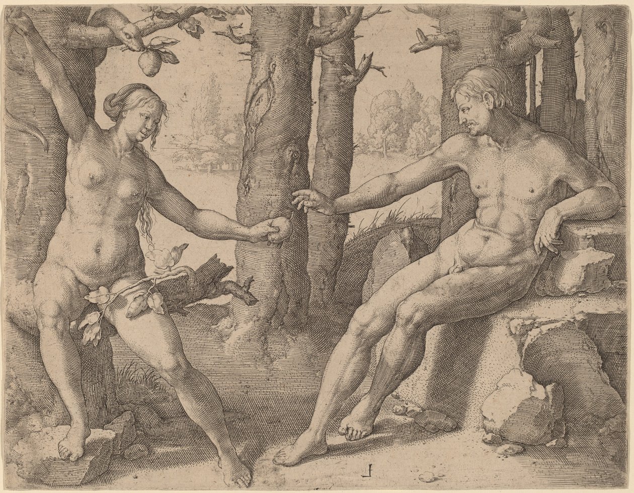 Menneskets fall av Lucas van Leyden