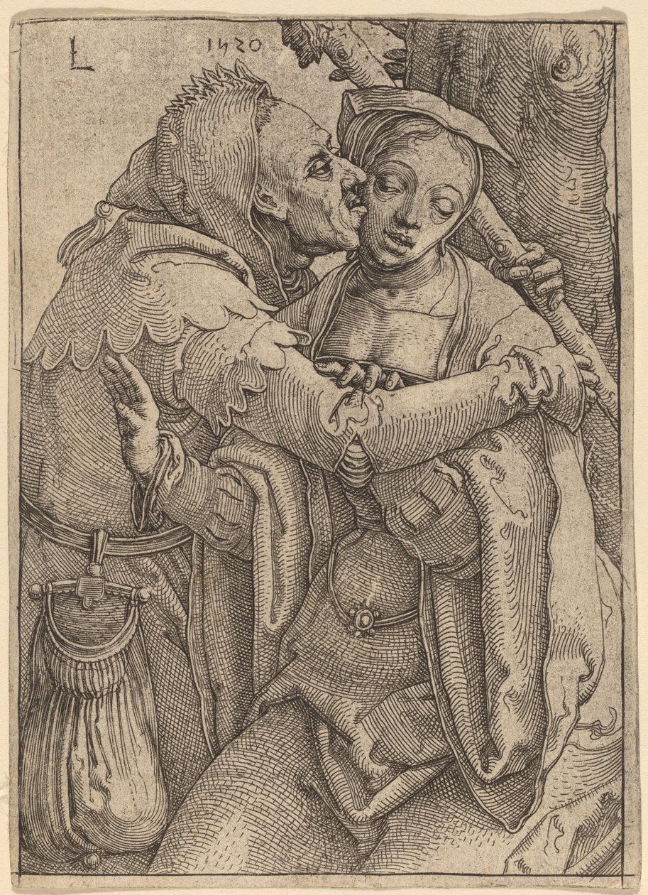 Dåren og kvinnen av Lucas van Leyden