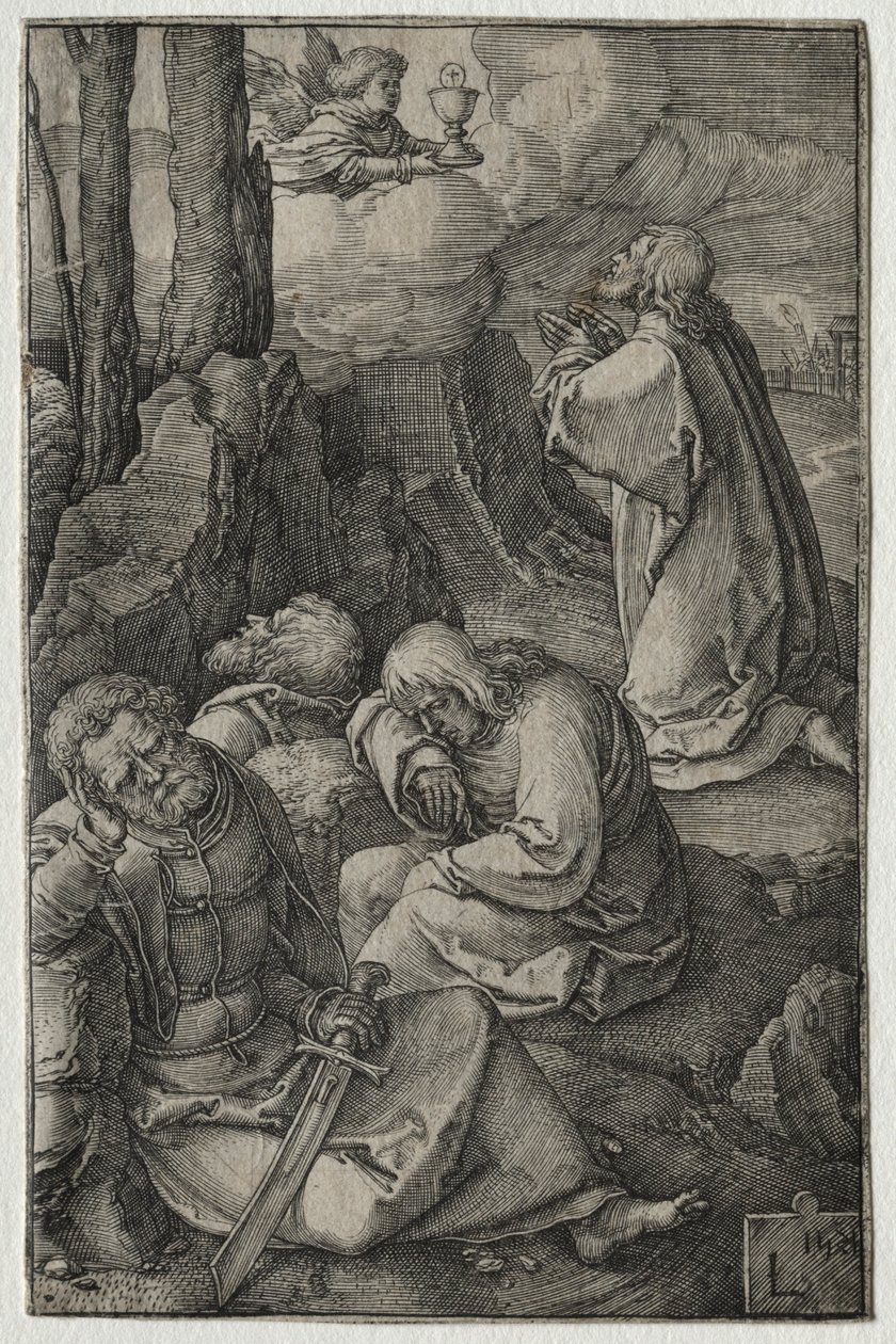 The Passion: The Agony in the Garden, 1521. av Lucas van Leyden