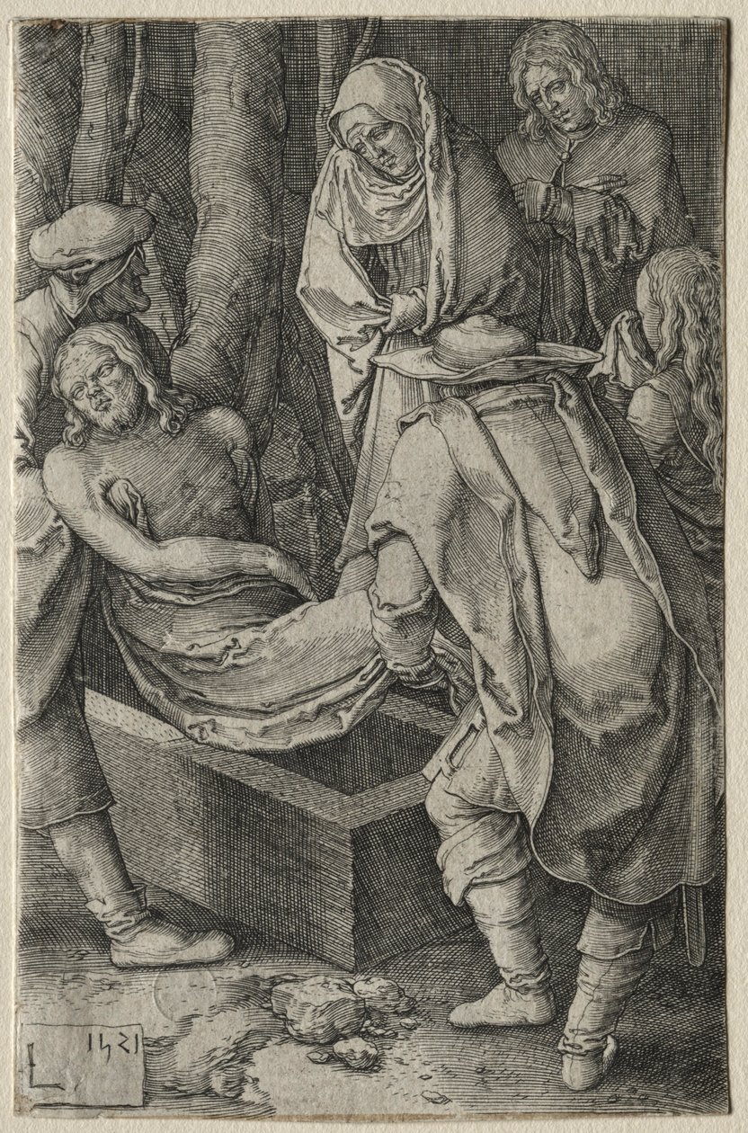 The Passion: The Burial of Christ, 1521. av Lucas van Leyden