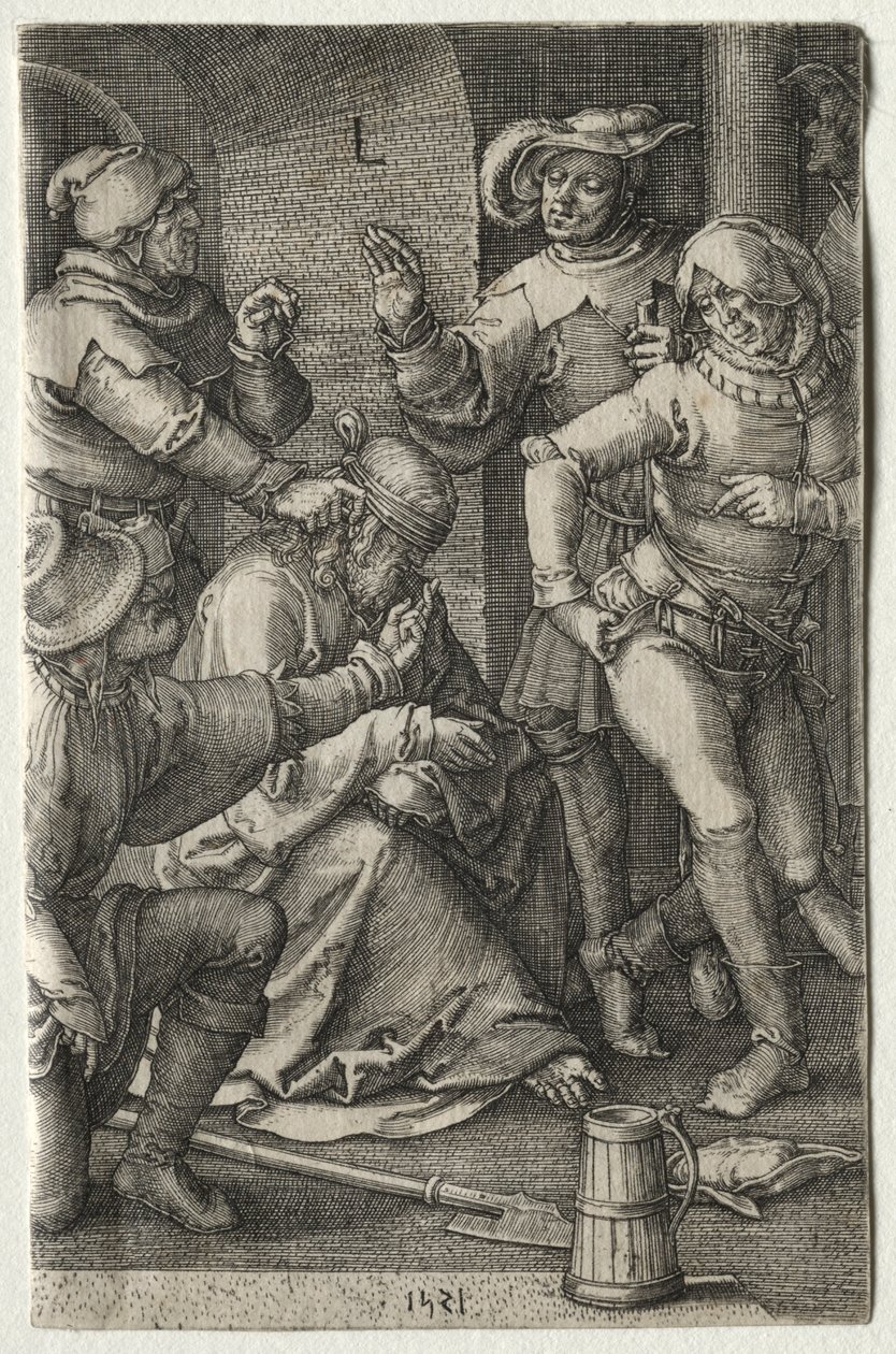 The Passion: The Mocking of Christ, 1521. av Lucas van Leyden
