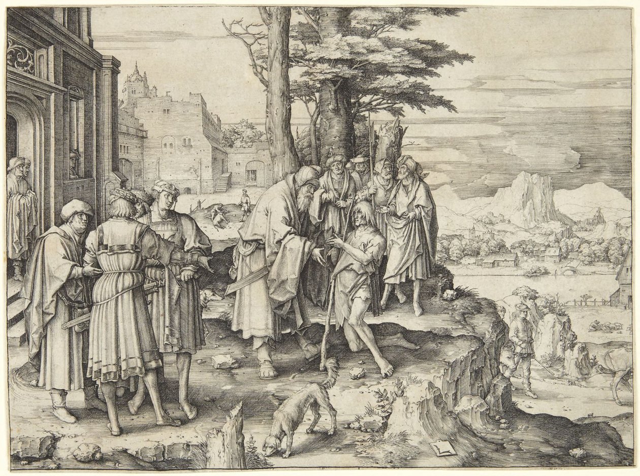 Den fortapte sønns hjemkomst av Lucas van Leyden