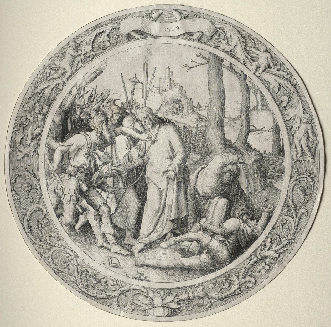 The Round Passion: The Betrayal of Christ, 1509. av Lucas van Leyden