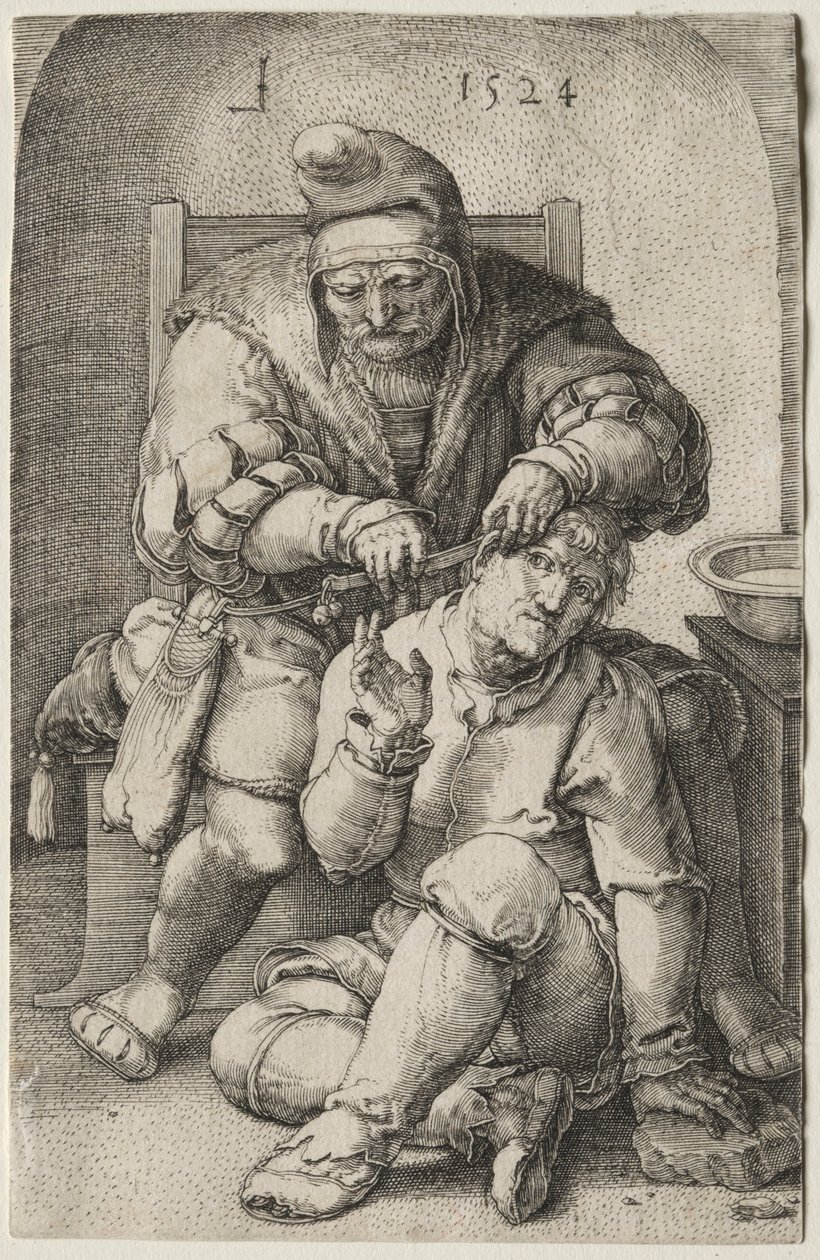 Kirurgen, 1524. av Lucas van Leyden
