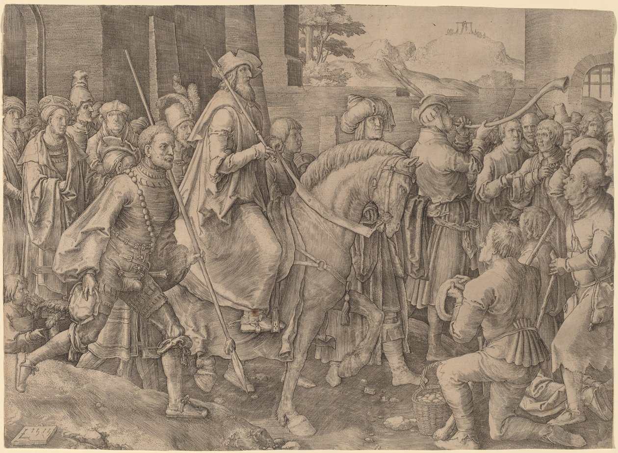 Mordekais triumf av Lucas van Leyden