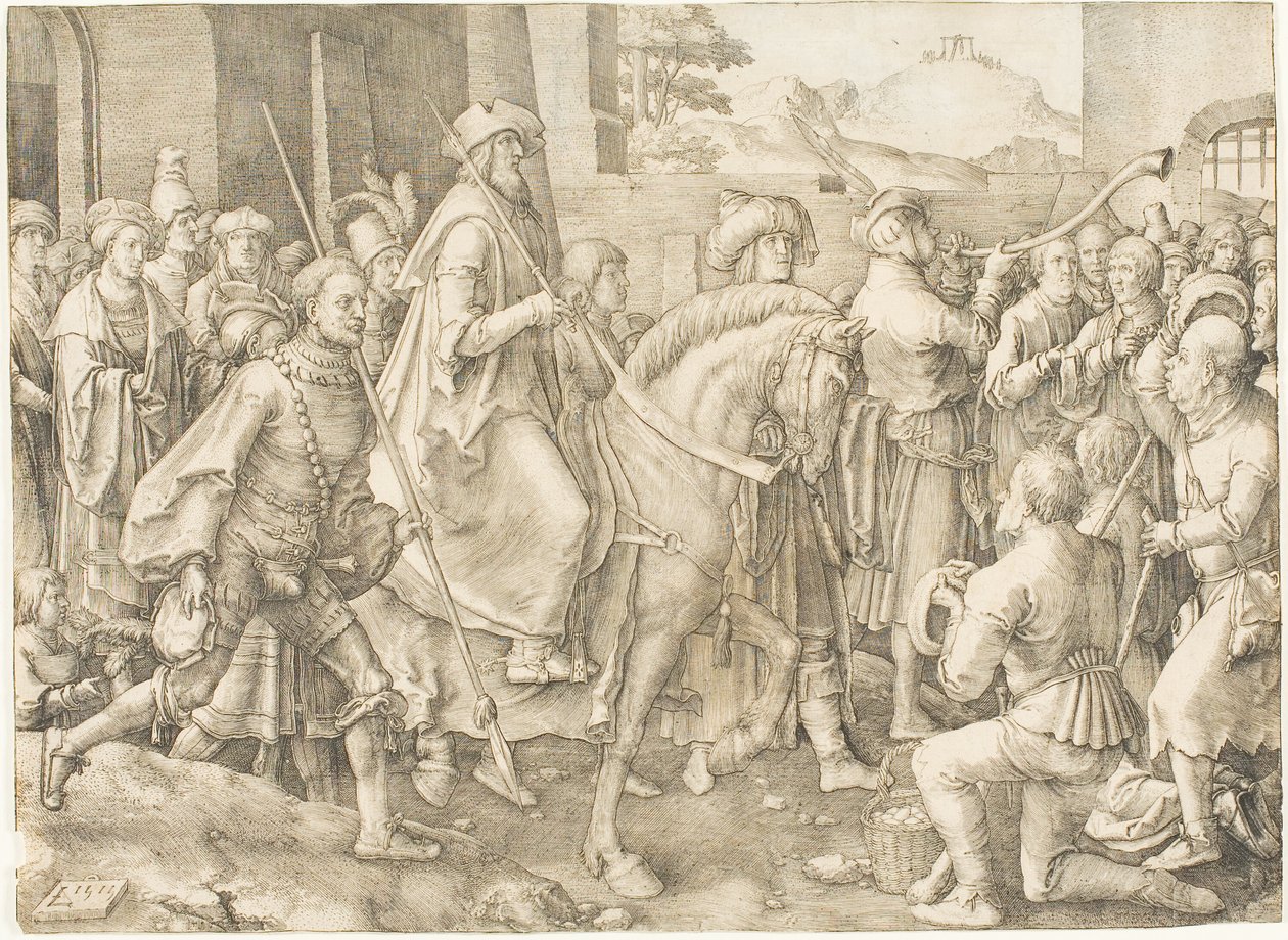 Mordekais triumf av Lucas van Leyden