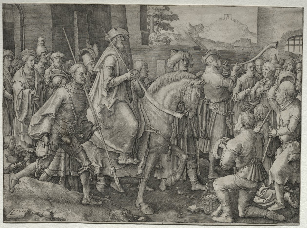 Mordekais triumf av Lucas van Leyden
