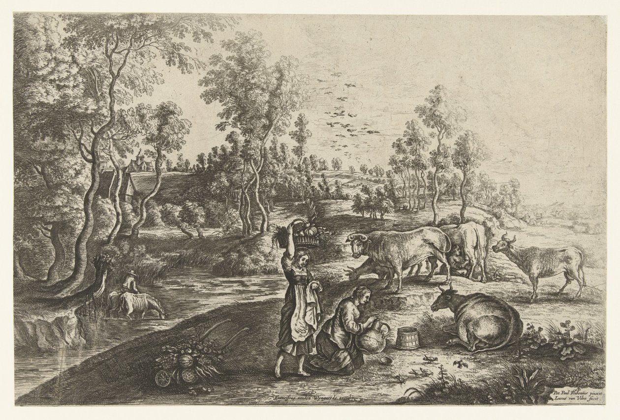 Farm of Laeken av Lucas van Uden