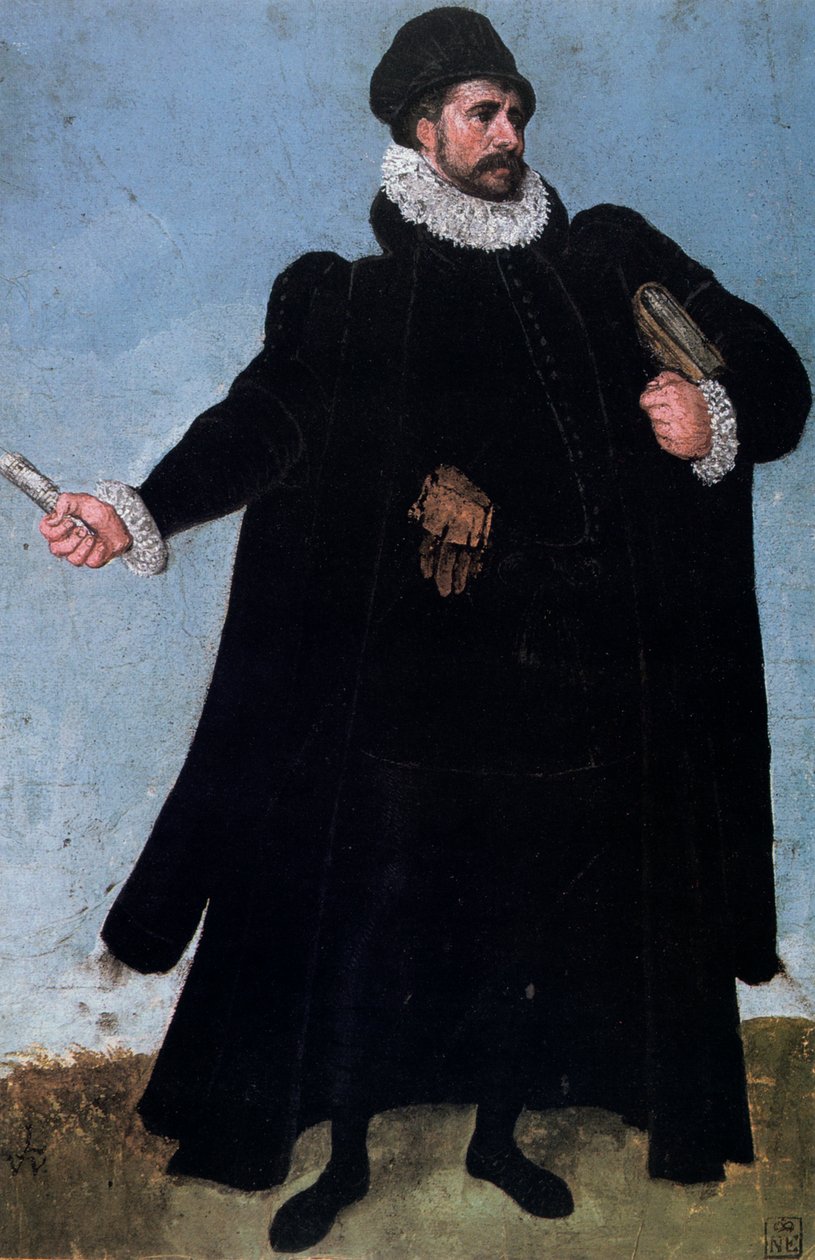 Studie av et kostyme, 1500-tallet. av Lucas van Valckenborch