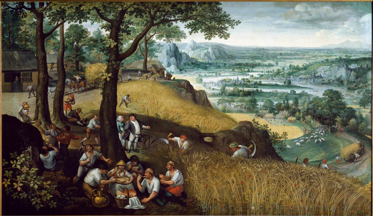Sommerlandskap (olje på lerret av Lucas van Valckenborch