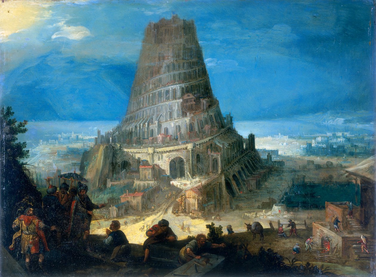 Babelstårnet, 1595 av Lucas van Valckenborch