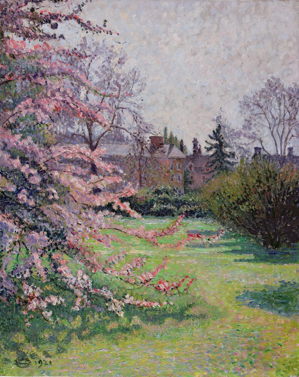Japansk krabbe-epleblomst, Kew, 1921 av Lucien Pissarro
