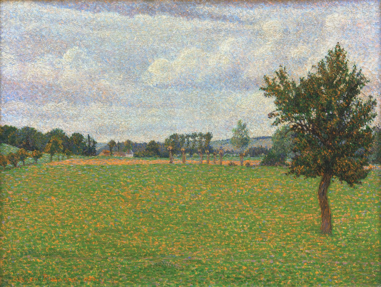 Prærien i Tierceville av Lucien Pissarro