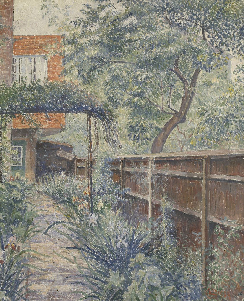 My Studio Garden, 1938 av Lucien Pissarro