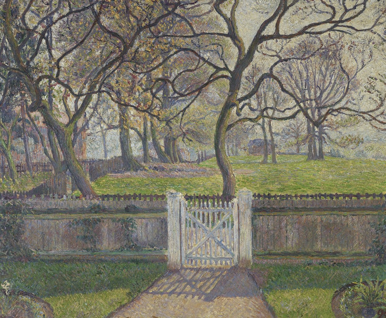 Hageporten, Epping, 1894 av Lucien Pissarro