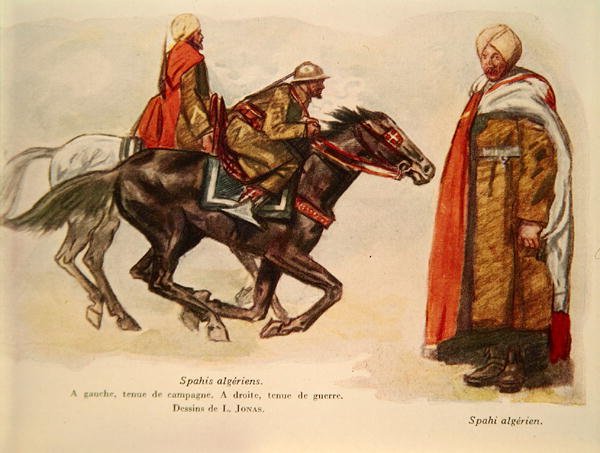 Algeriske spahier under første verdenskrig av Lucien Hector Jonas