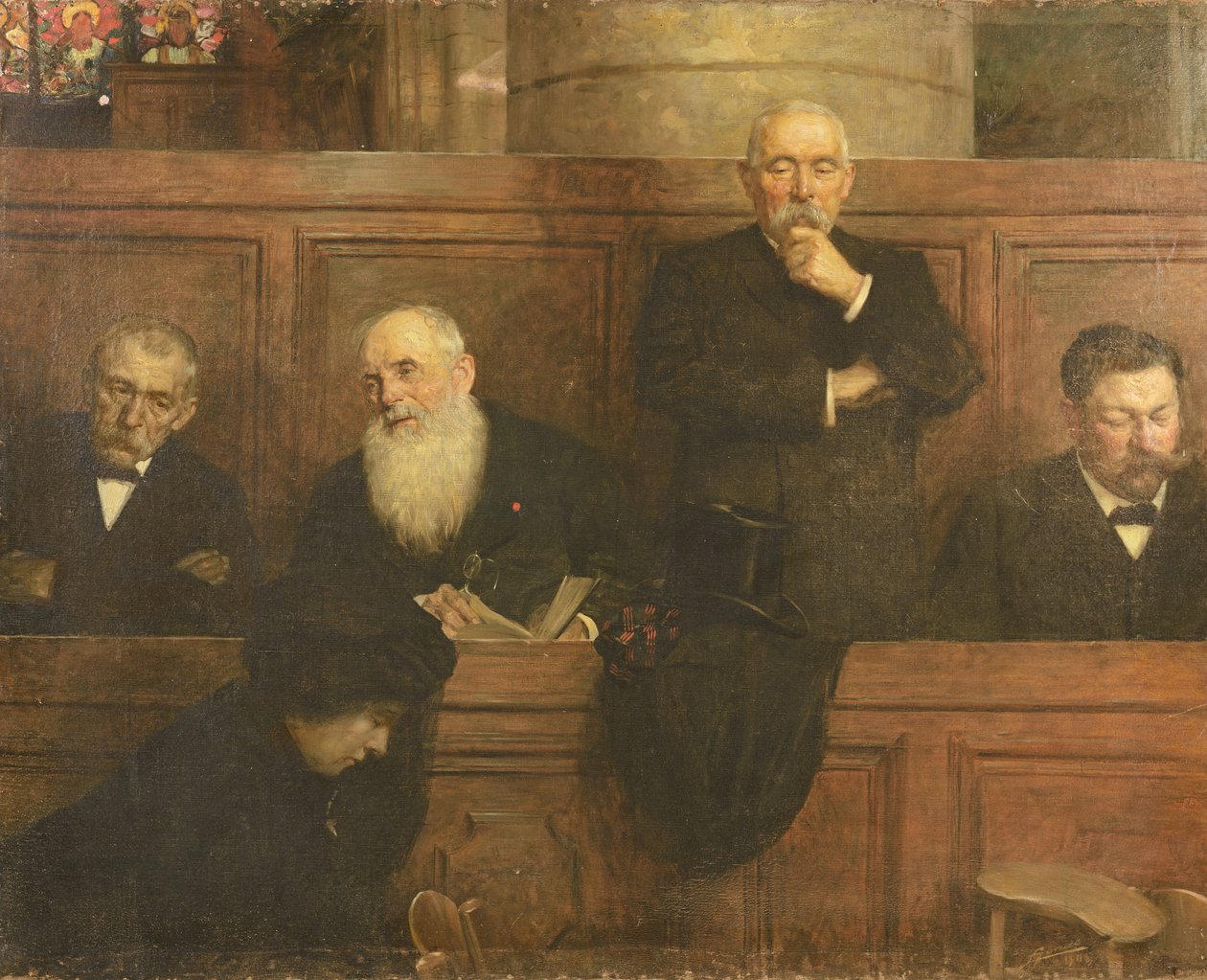 Kirkevergene (olje på lerret) av Lucien Hector Jonas