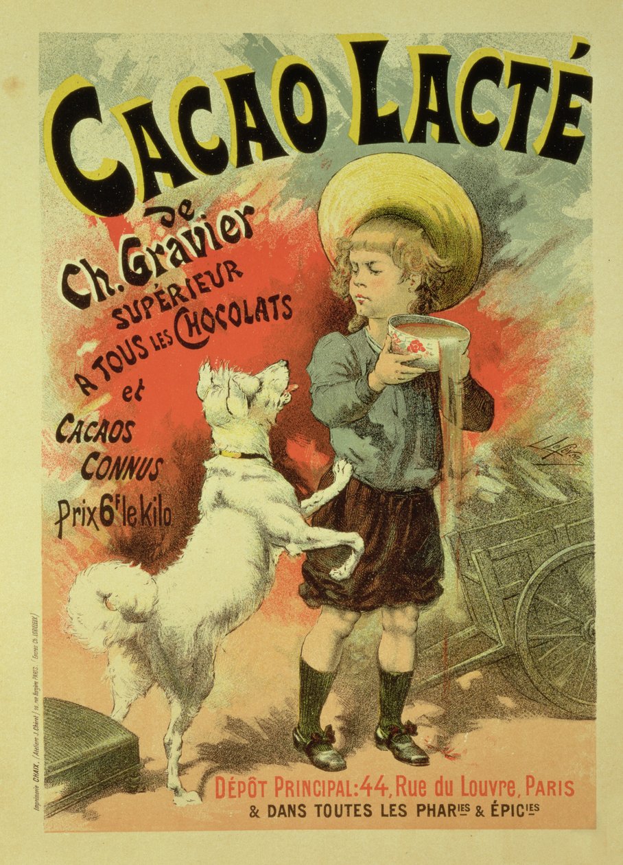 Reproduksjon av en plakat som annonserer «Gravier